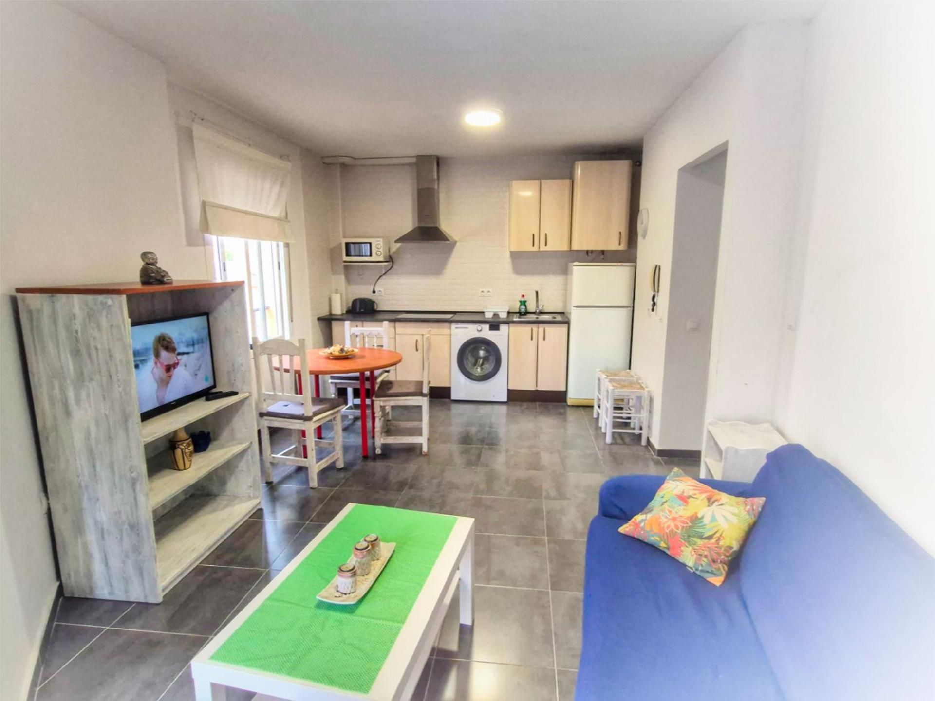 Sala de estar de Apartamento de alquiler en Málaga Capital con Aire acondicionado, Terraza y Balcón