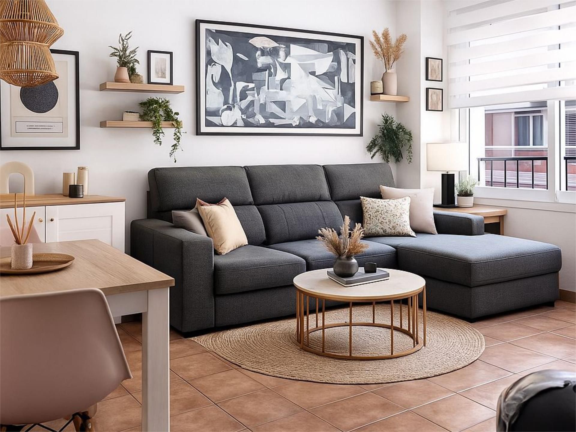 Flat for sale in Calle Jaén, 4, Centro Living room of Flat for sale in Alhaurín de la Torre with Air Conditioner and Terrace