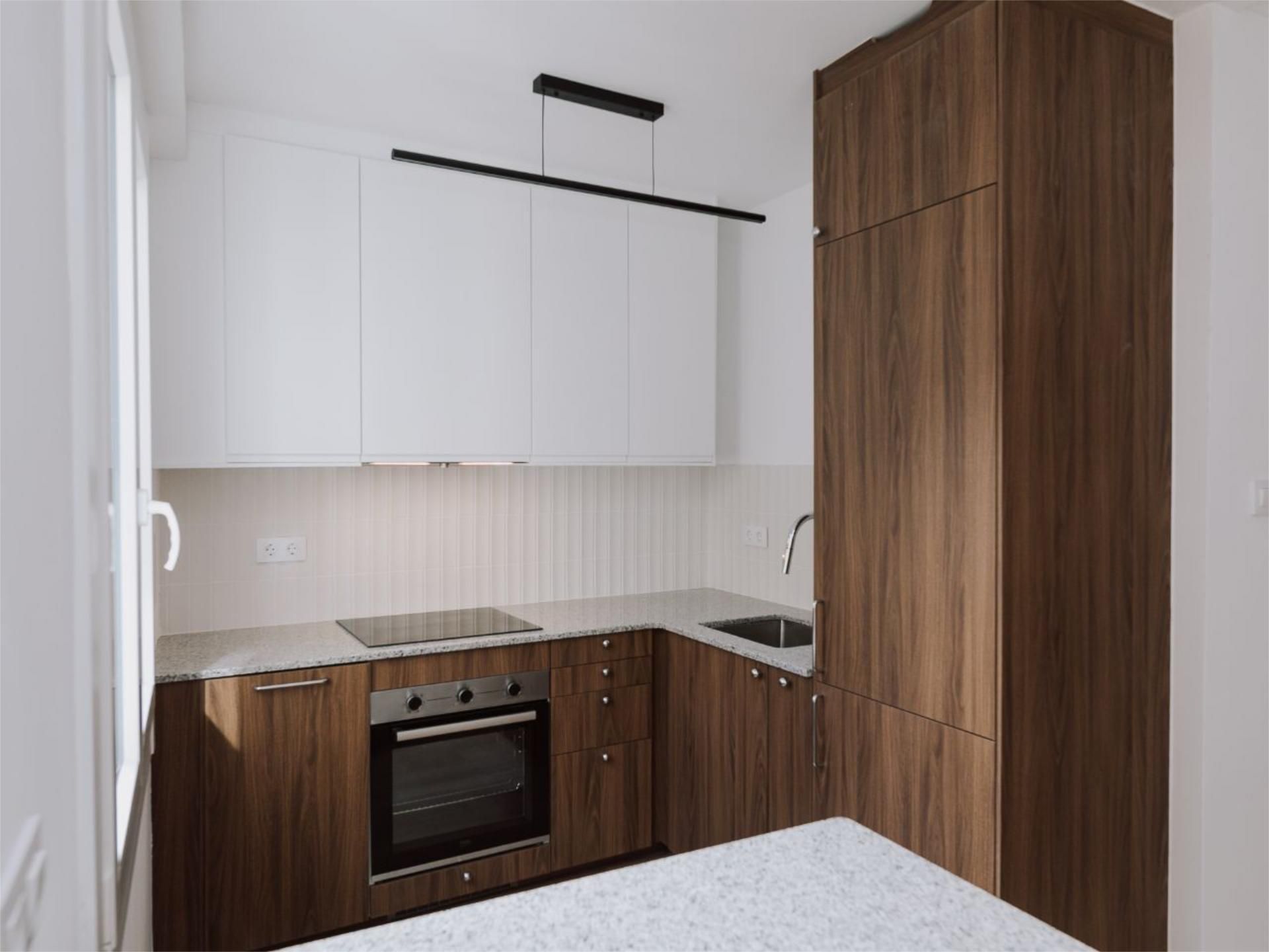 Kitchen of Flat for sale in A Coruña Capital   with Heating and Furnished