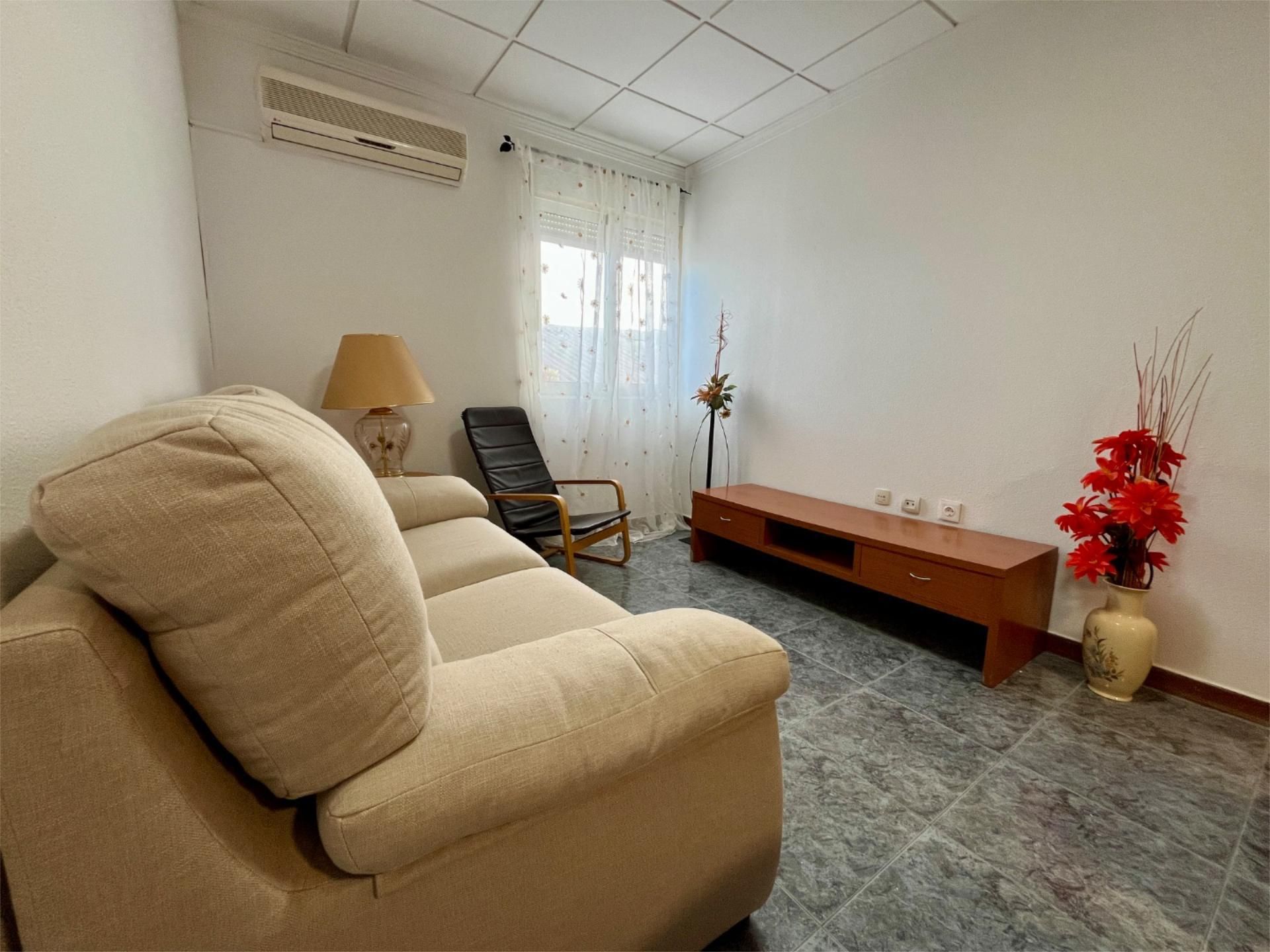 Sala de estar de Piso de alquiler en  Murcia Capital con Aire acondicionado, Calefacción y Terraza