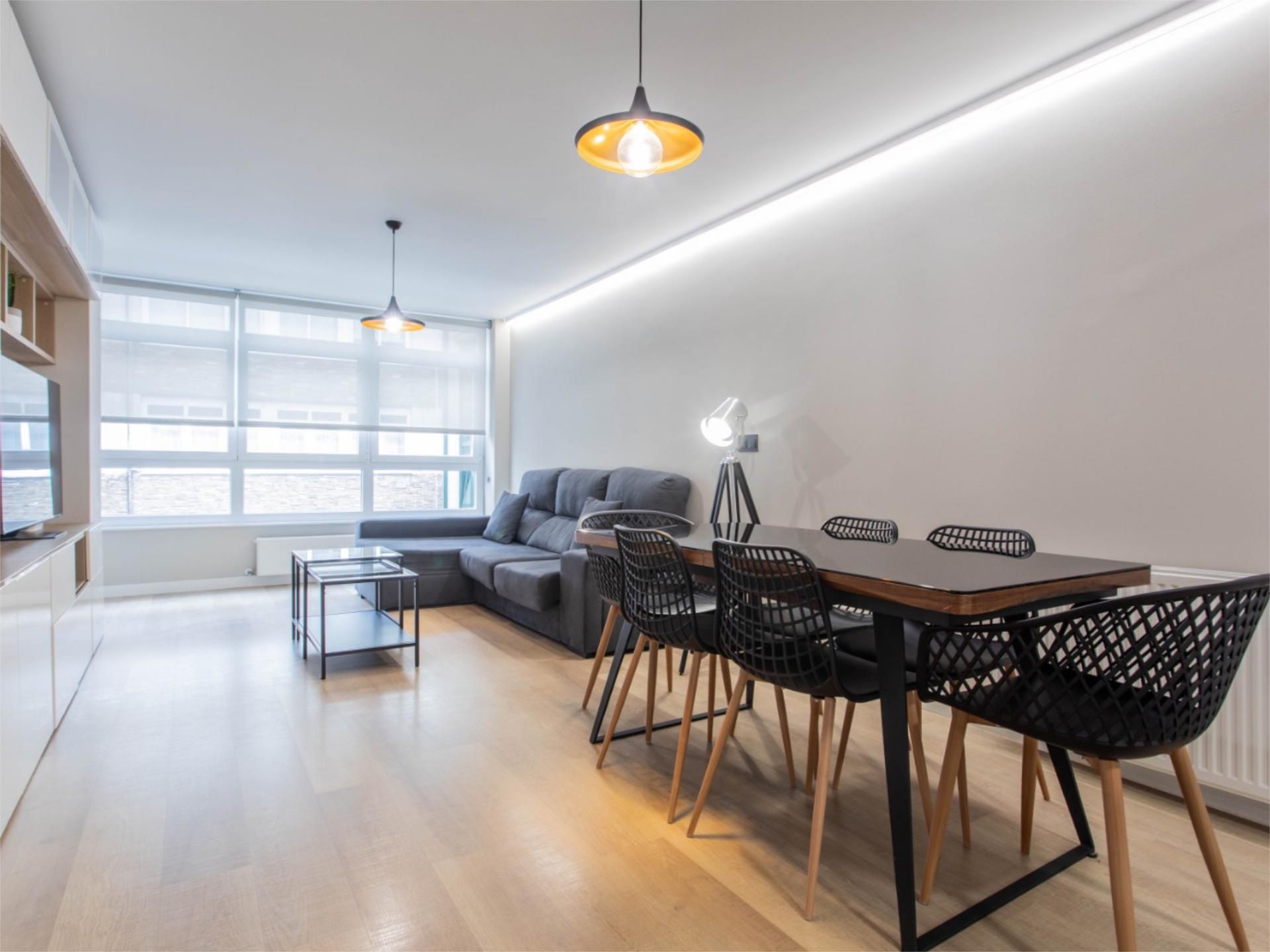 Flat to rent in Avenida Rubine, 13, San Pablo - Juan Flórez Living room of Flat to rent in A Coruña Capital with Heating, Parquet flooring and Furnished