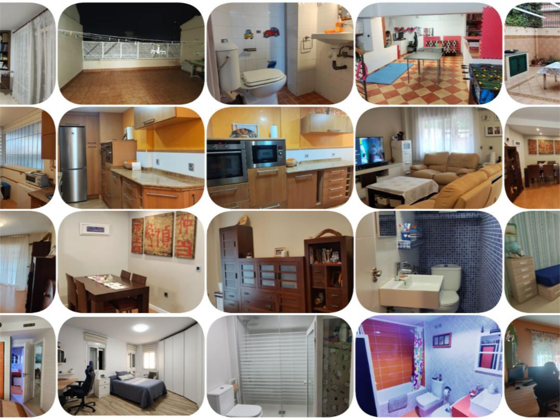 Cuina de Casa adosada en venda en  Melilla Capital amb Aire condicionat i Terrassa