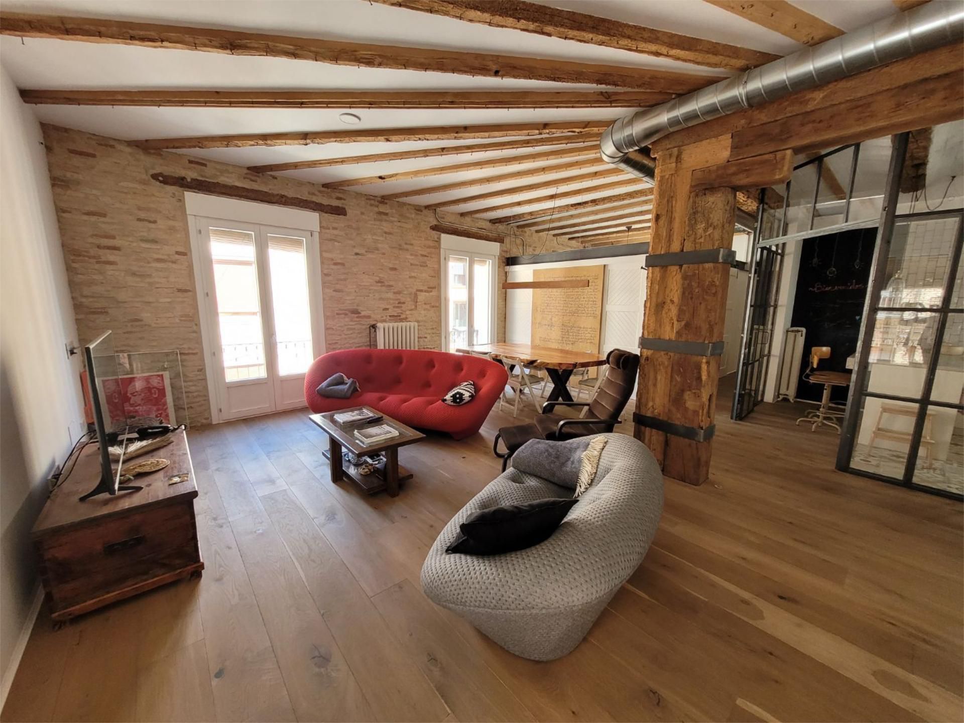 Living room of Flat for sale in Tudela  with Air Conditioner and Balcony