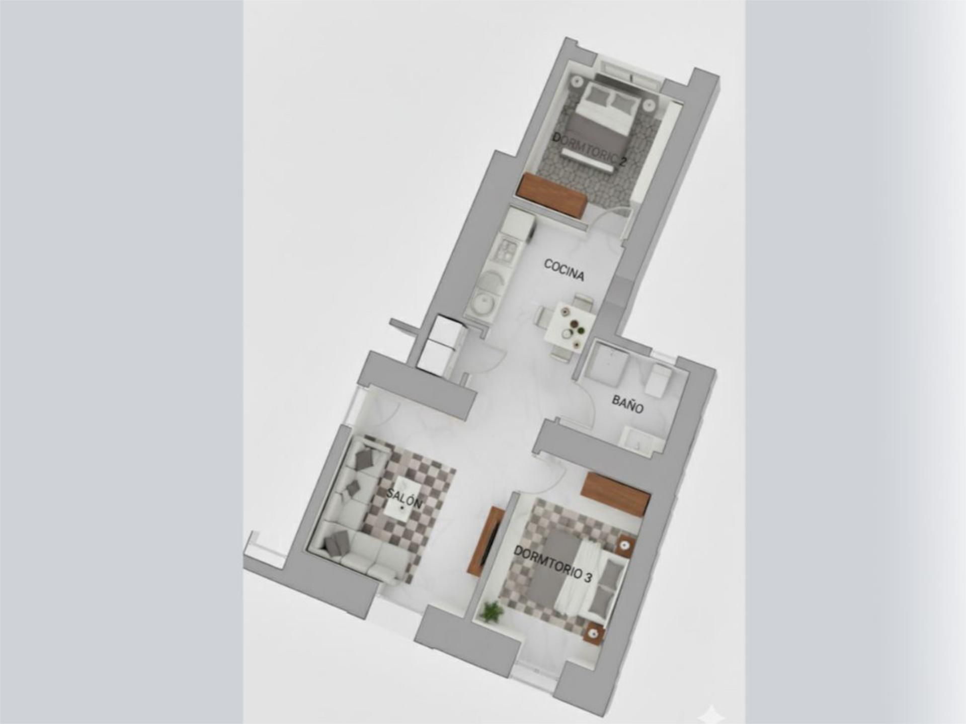 Flat for sale in Plaza Cristobal Colon, 6, Centro Bedroom of Flat for sale in El Puerto de Santa María with Air Conditioner