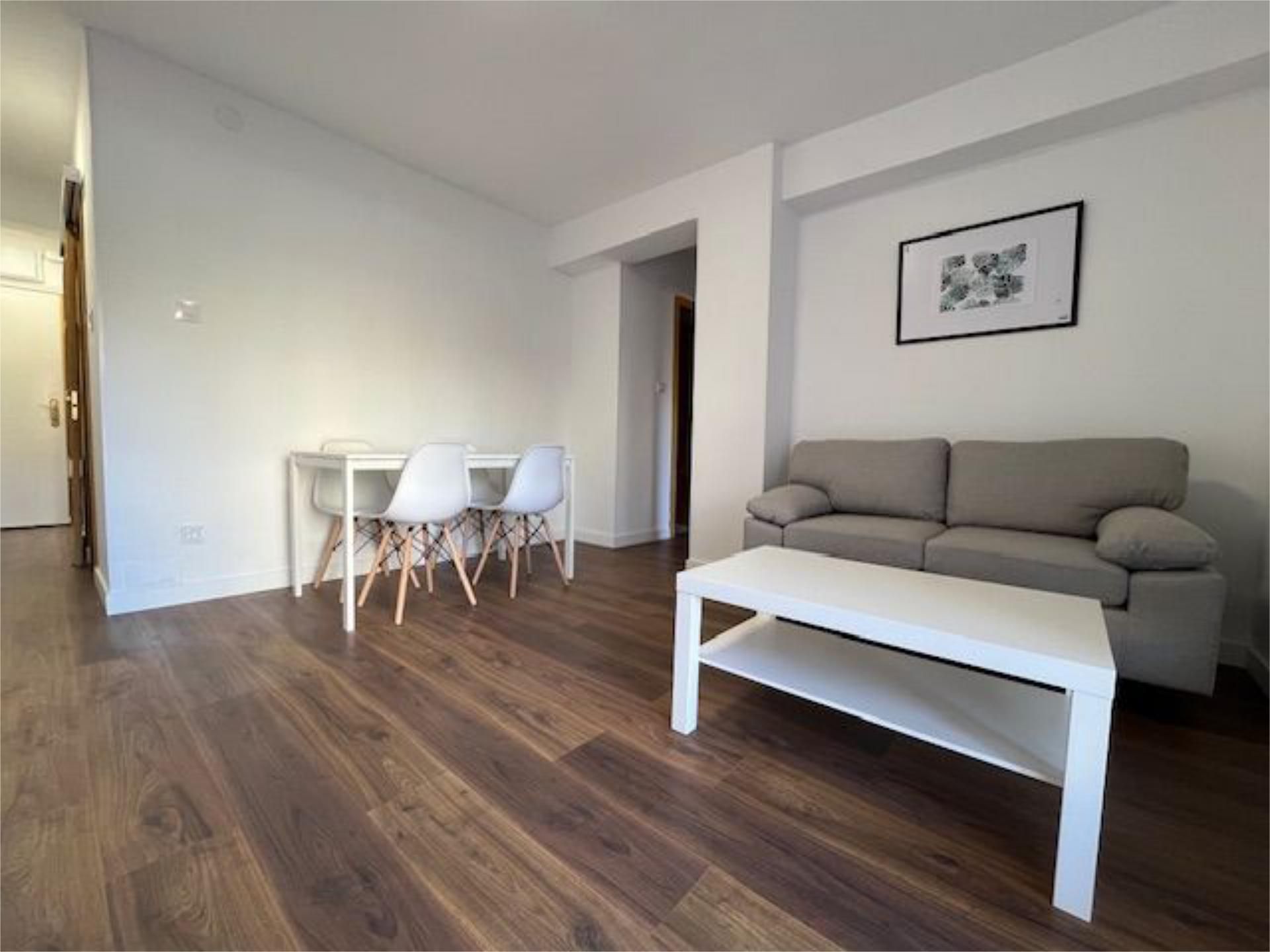 Sala d'estar de Pis de lloguer en  Madrid Capital amb Aire condicionat, Calefacció i Parquet