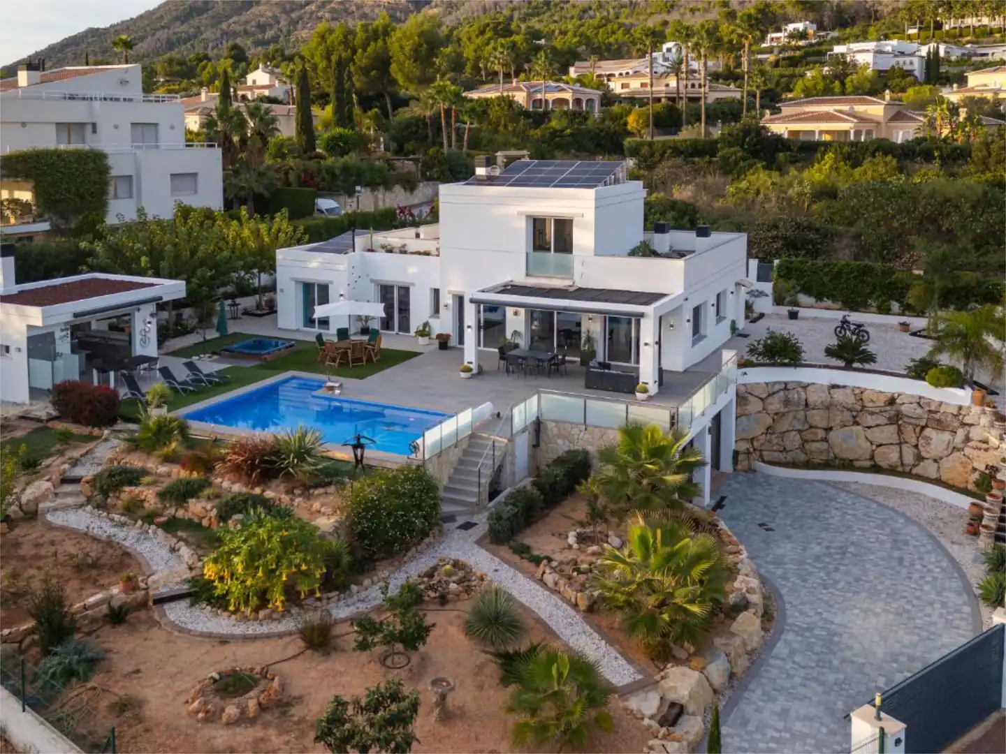 Houses for sale in Carrer del Tarrac, 5, Montgó - Ermita Exterior view of Houses for sale in Jávea / Xàbia with Air Conditioner, Heating and Private garden