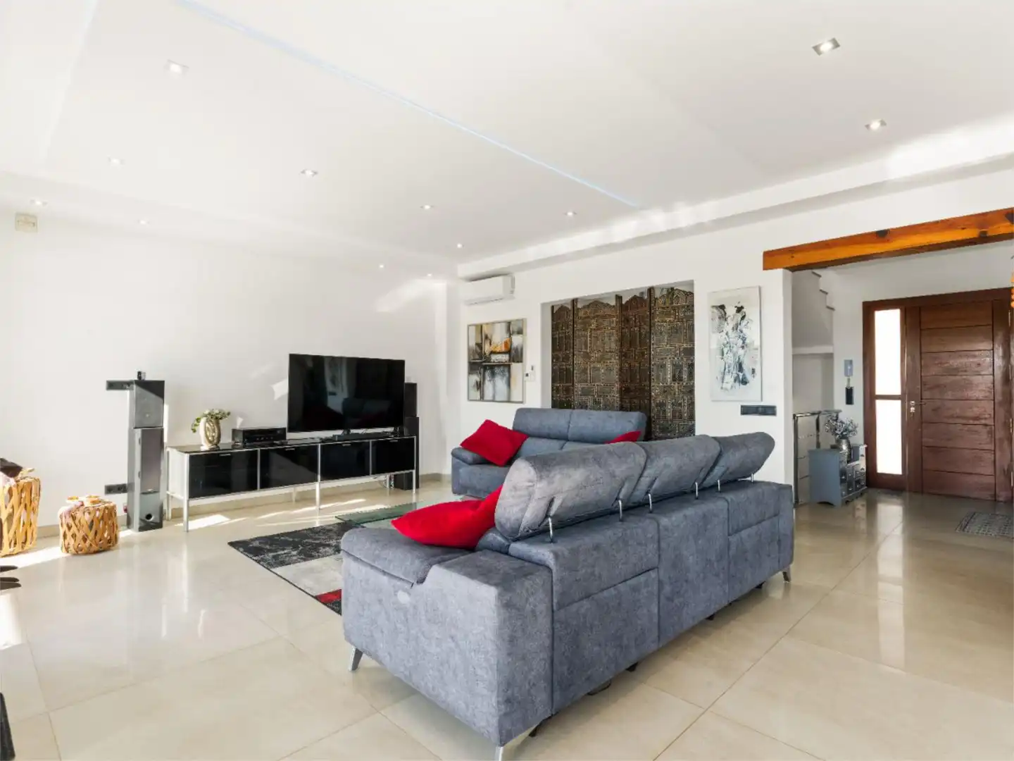 Houses for sale in Carrer del Tarrac, 5, Montgó - Ermita Living room of Houses for sale in Jávea / Xàbia with Air Conditioner, Heating and Private garden