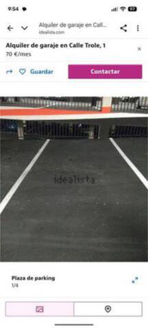 Garaje en Alquiler en Palomeras Sureste