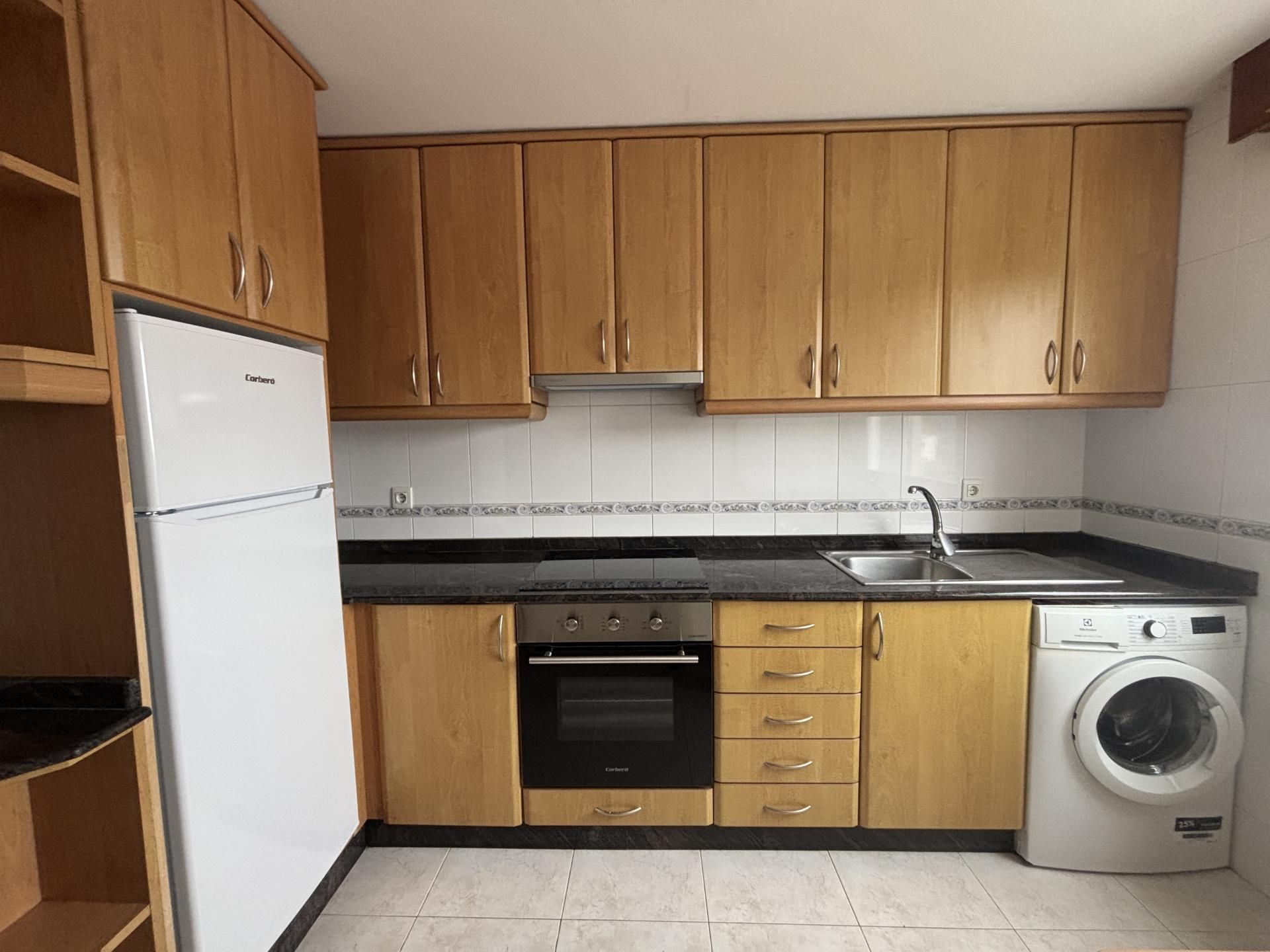 Kitchen of Flat to rent in Santiago de Compostela   with Heating and Storage room