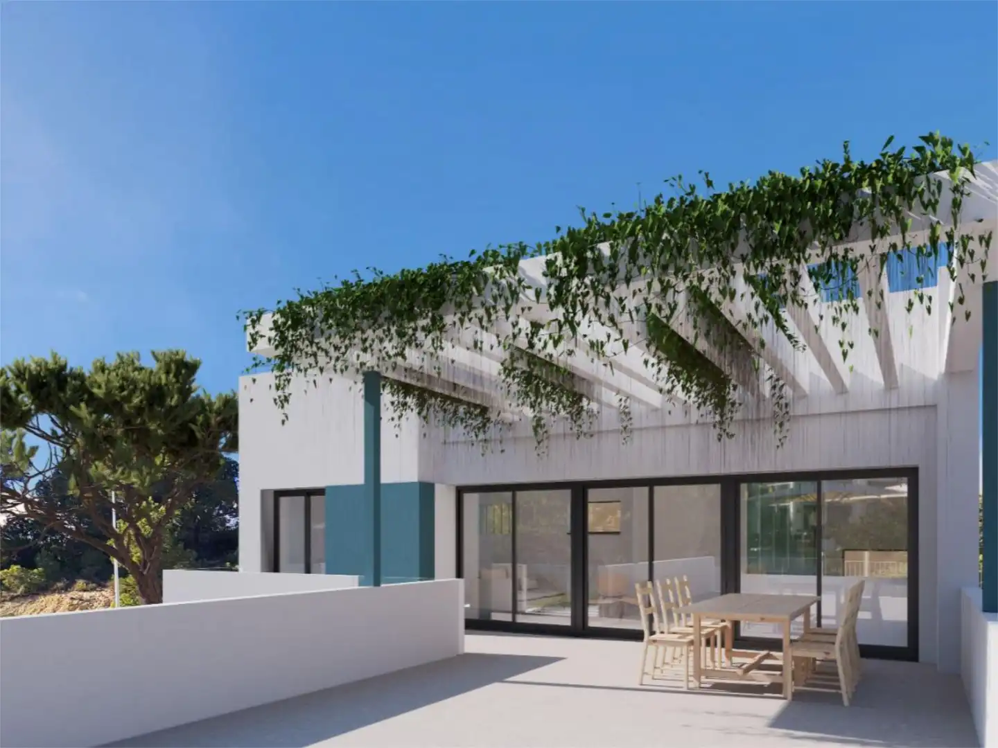 Casa o chalet en venta en Calle Primavera, Escandinavia - Cautivador Terraza de Casa o chalet en venta en L'Alfàs del Pi con Aire acondicionado, Calefacción y Jardín privado