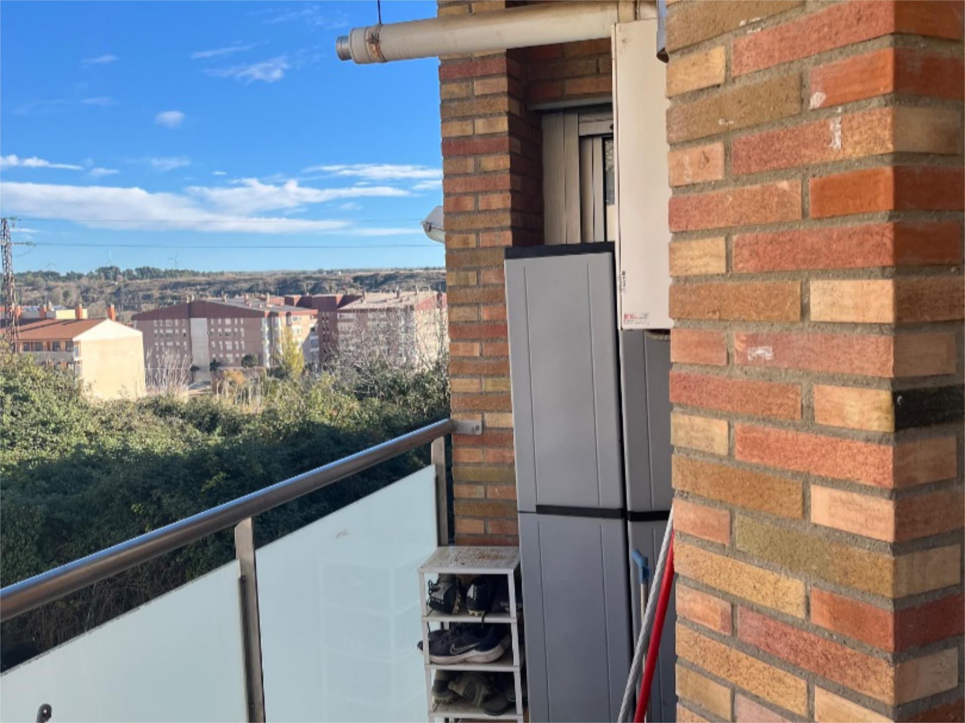 Balcony of Flat to rent in Sariñena  with Heating, Parquet flooring and Terrace