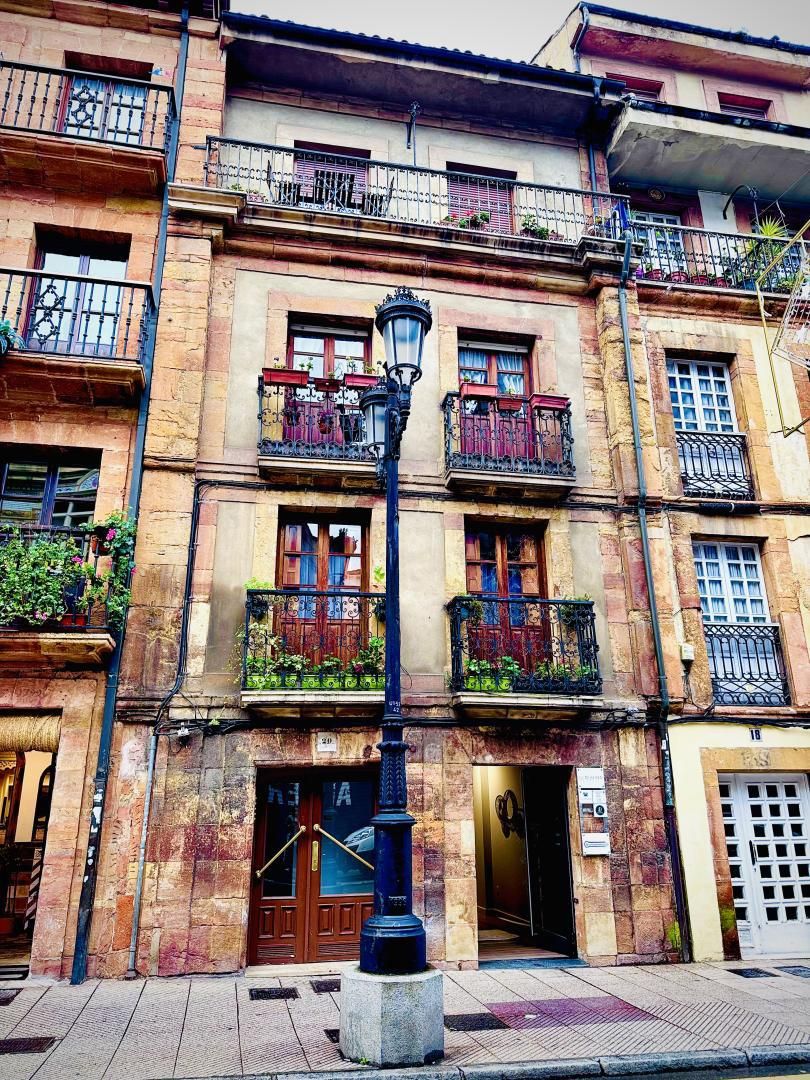 Vista exterior de Pis en venda en Oviedo  amb Calefacció, Parquet i Moblat