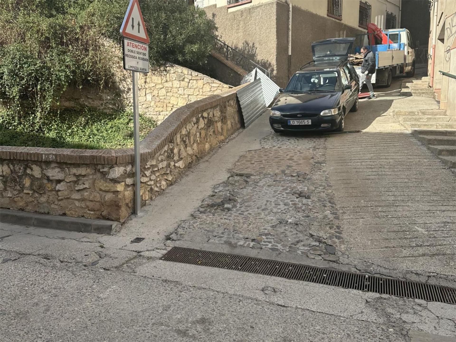 Parking of Flat for sale in Tarazona  with Air Conditioner, Heating and Private garden