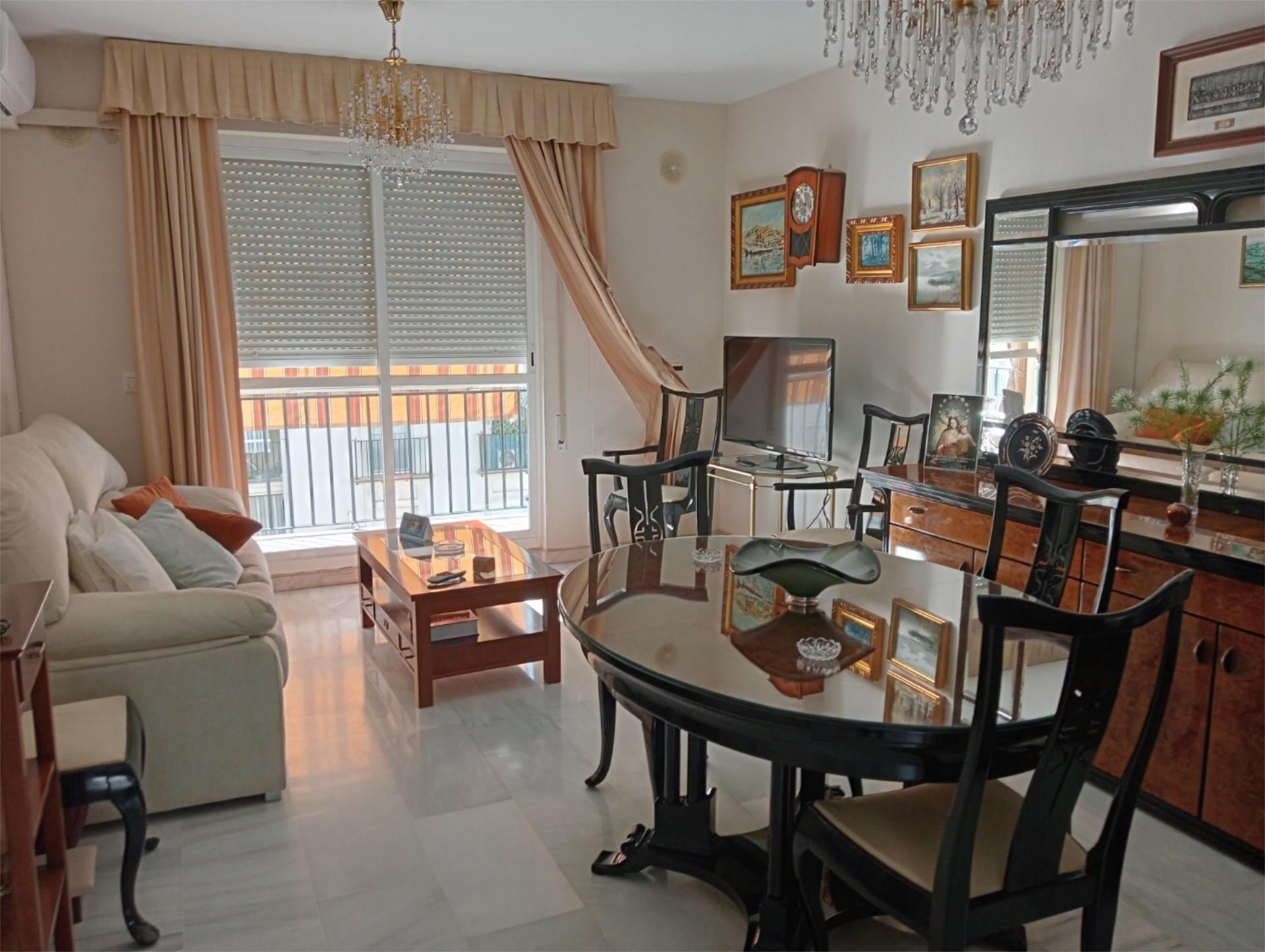 Living room of Flat for sale in Jerez de la Frontera  with Air Conditioner, Terrace and Balcony