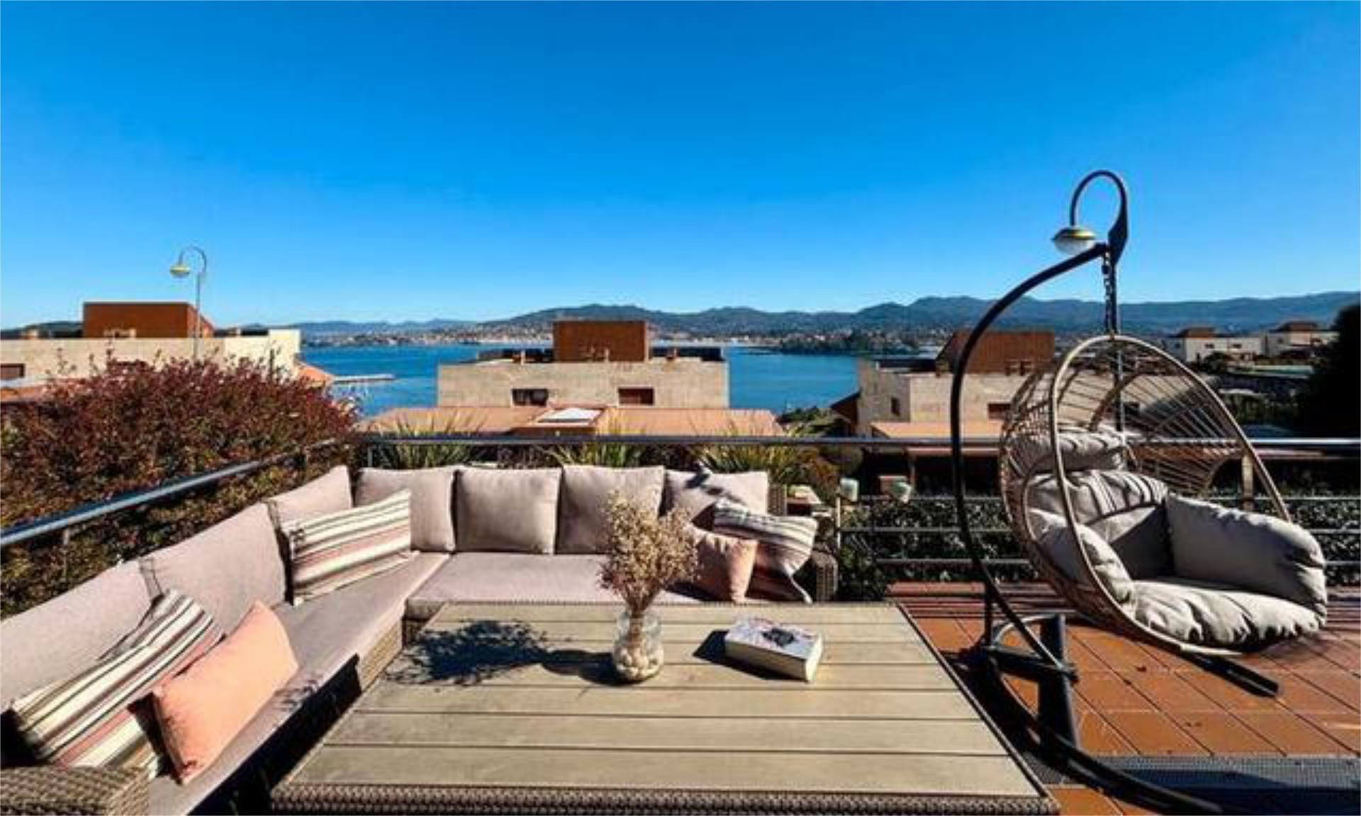 Terrace of Flat for sale in Baiona  with Heating, Private garden and Terrace