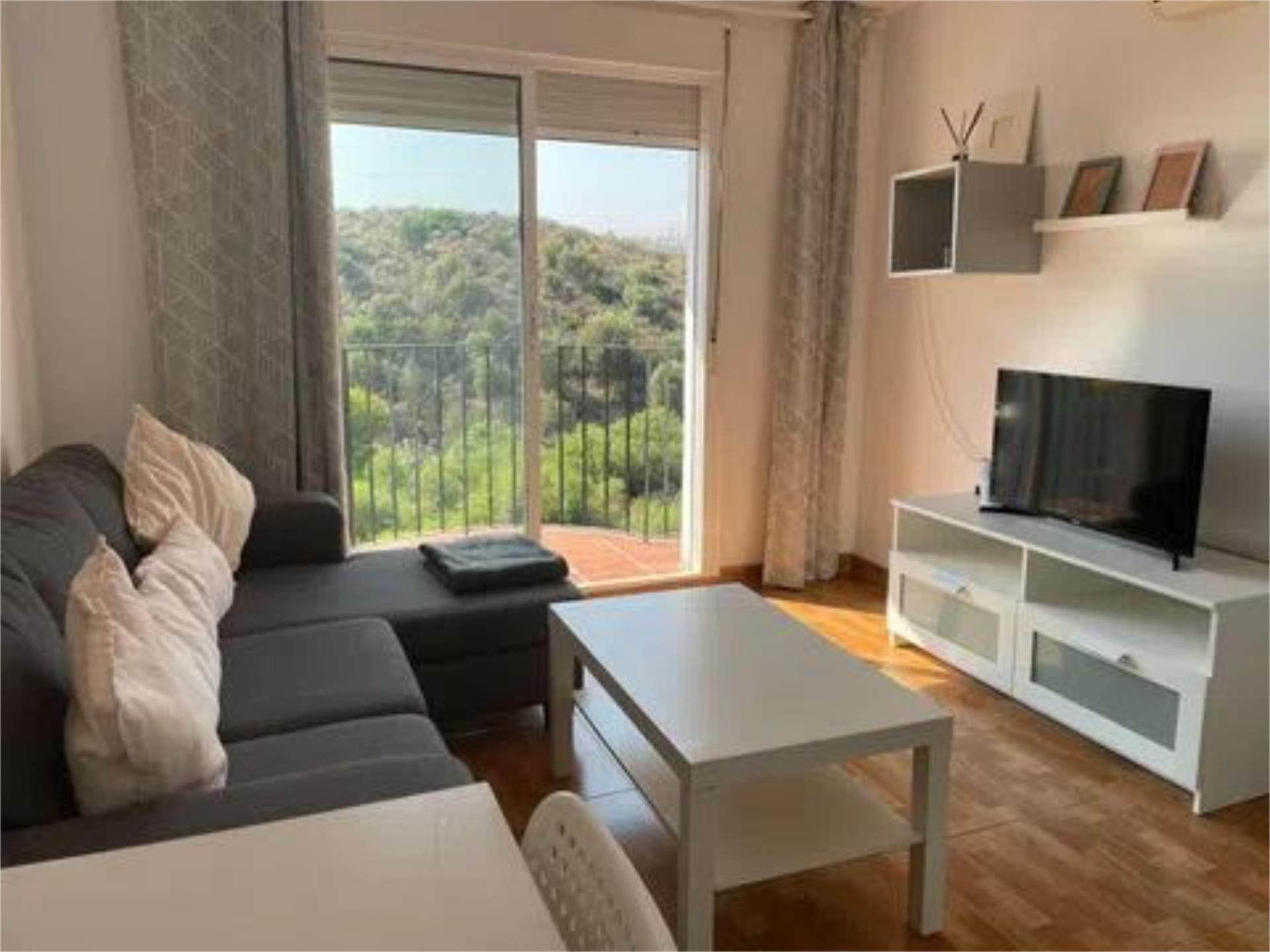 Living room of Apartment to rent in Mijas  with Air Conditioner, Swimming Pool and Balcony