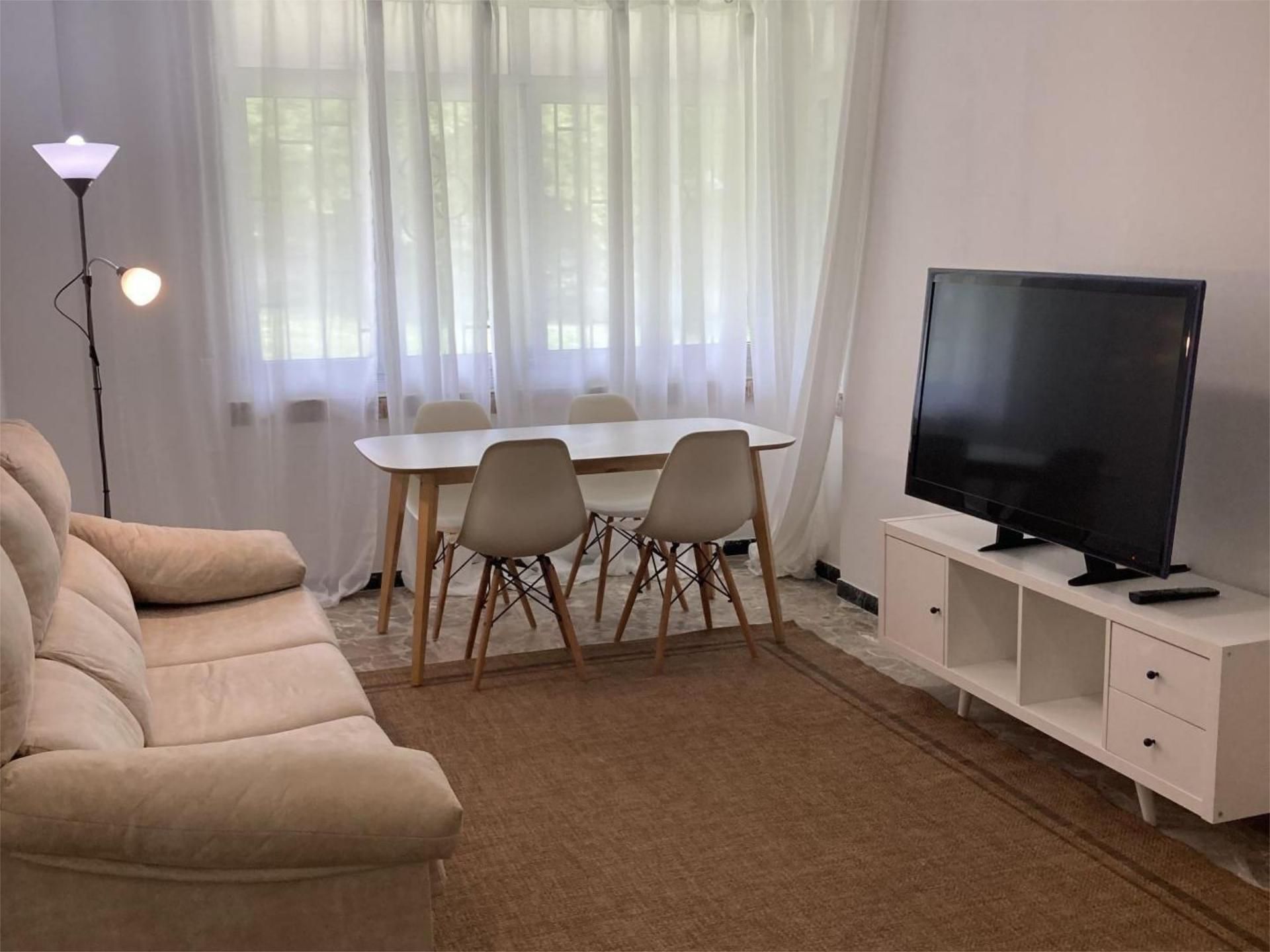 Living room of Flat to rent in Ferrol  with Heating, Furnished and Community parking