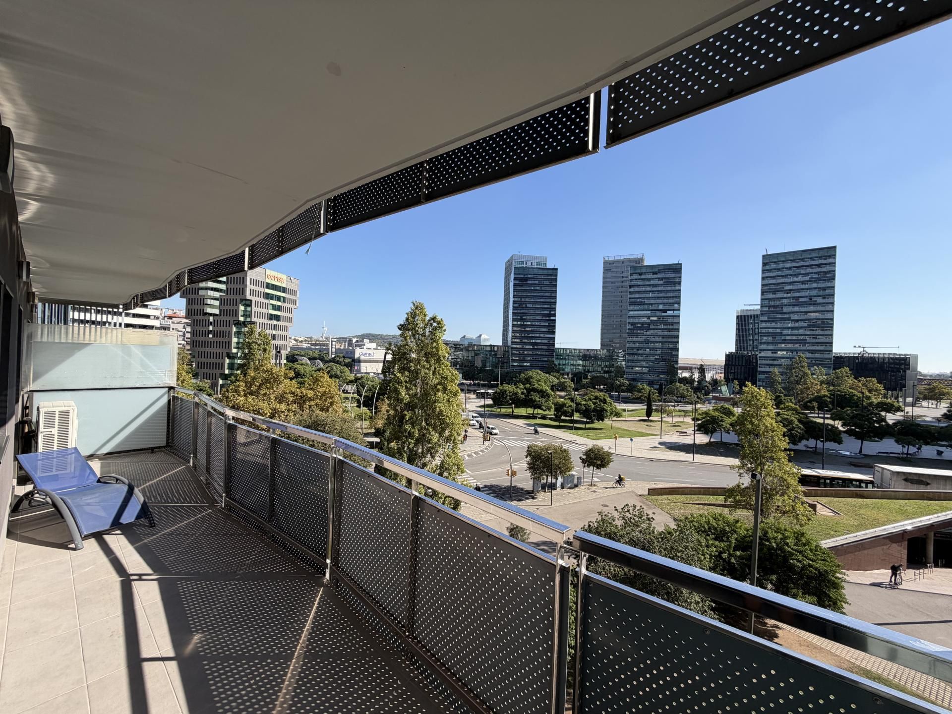 Flat for sale in Plaça d'Europa, 18, Santa Eulàlia Terrace of Flat for sale in L'Hospitalet de Llobregat with Air Conditioner, Heating and Parquet flooring