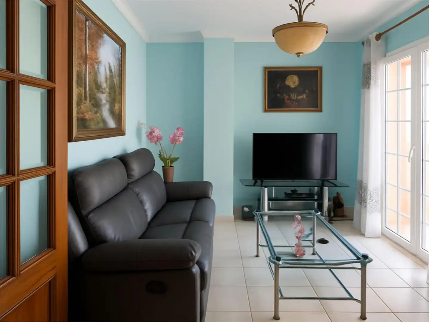 Flat for sale in Calle Sierramar, 10, Nueva Nerja Living room of Flat for sale in Nerja with Air Conditioner, Terrace and Balcony