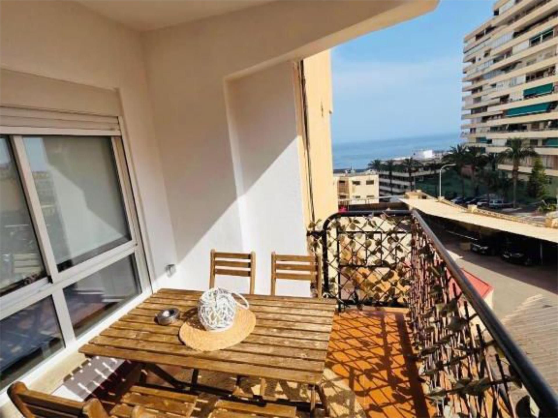 Balcony of Flat to rent in Roquetas de Mar  with Air Conditioner, Terrace and Furnished