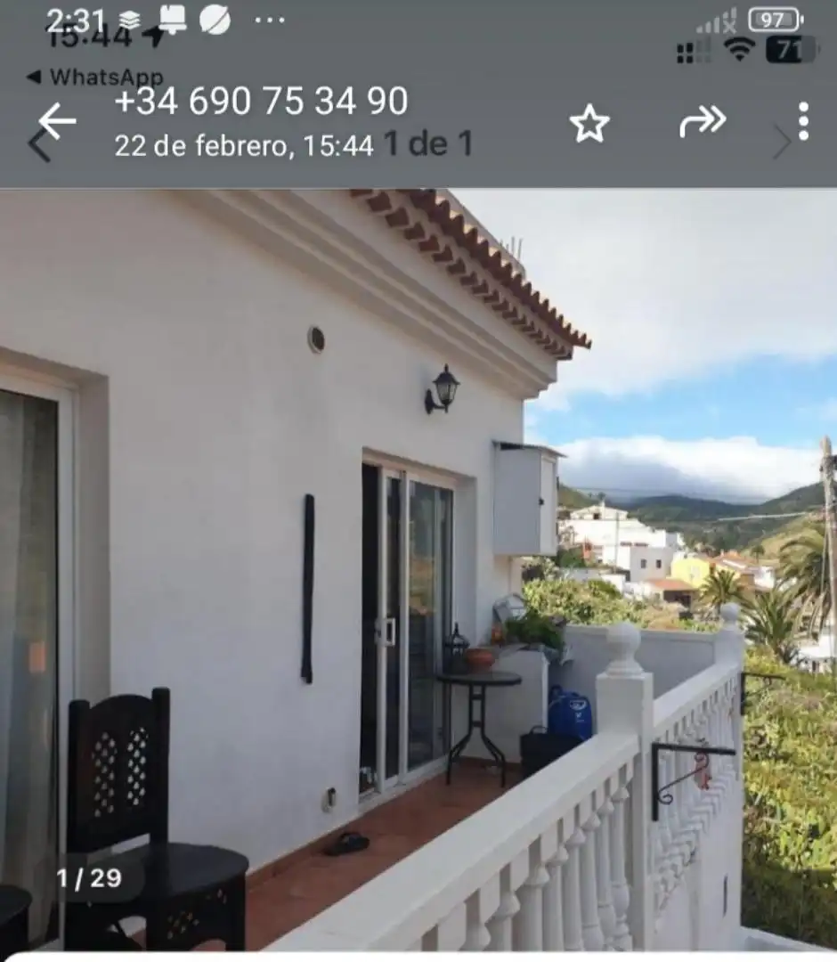 Vista exterior de Casa o xalet en venda en Valle Gran Rey amb Aire condicionat, Calefacció i Jardí privat