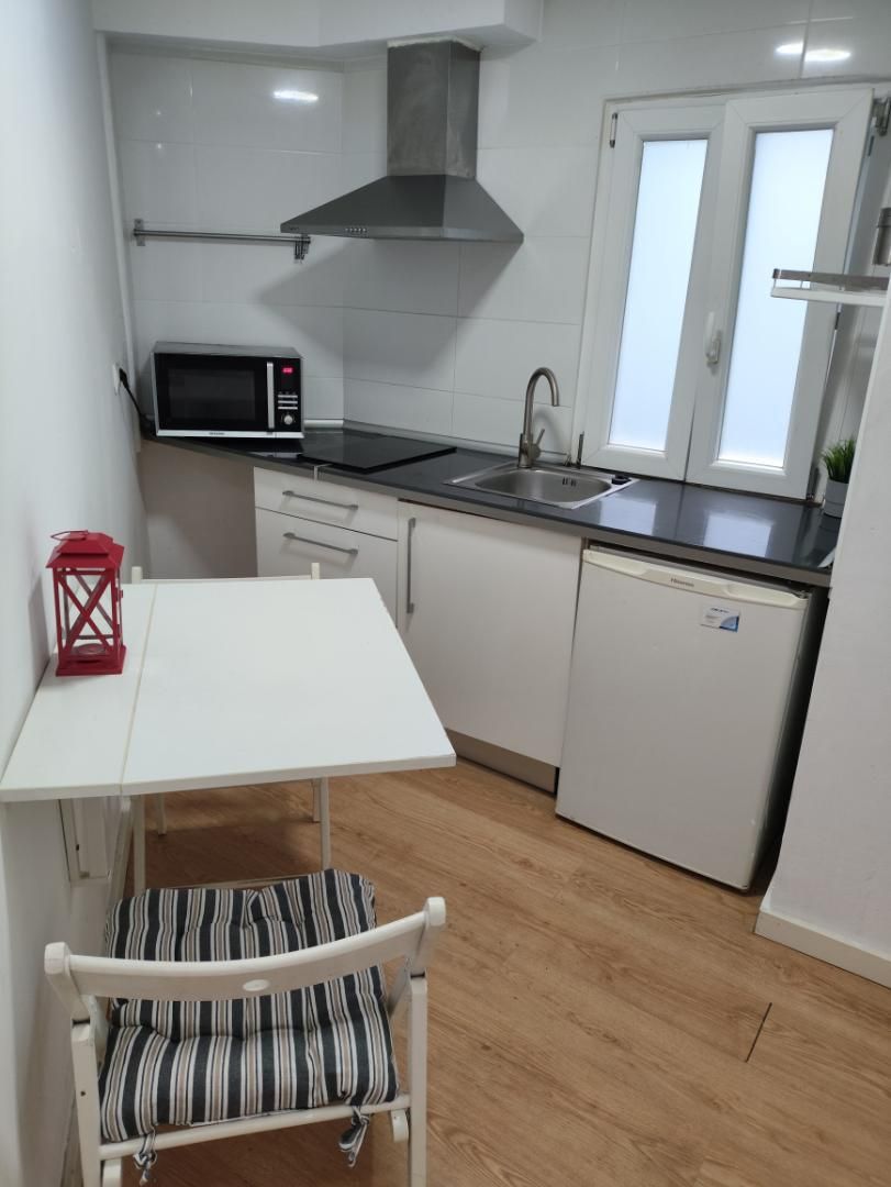Kitchen of Study to rent in  Valencia Capital  with Furnished, Microwave and Internet