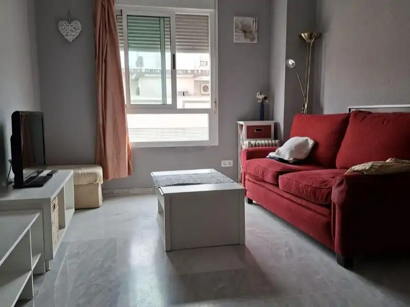 Sala de estar de Piso de alquiler en Sevilla con Aire acondicionado, Calefacción y Amueblado