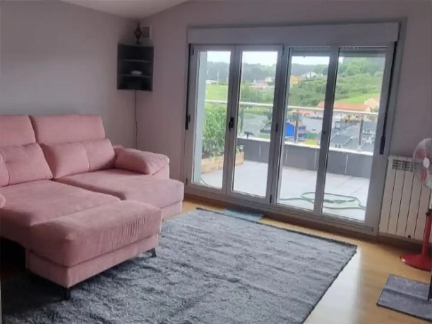 Living room of Flat for sale in Corvera de Asturias  with Heating, Parquet flooring and Terrace