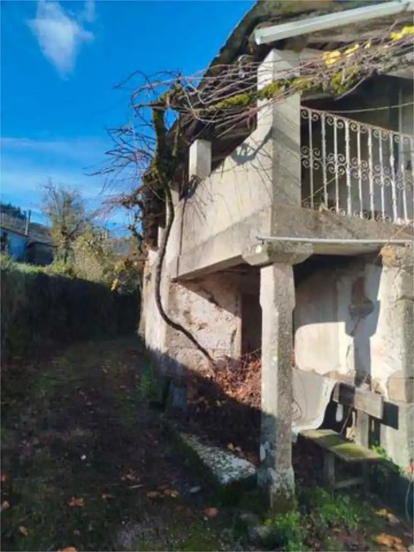 Vista exterior de Casa o chalet en venta en Portomarín con Calefacción, Jardín privado y Terraza