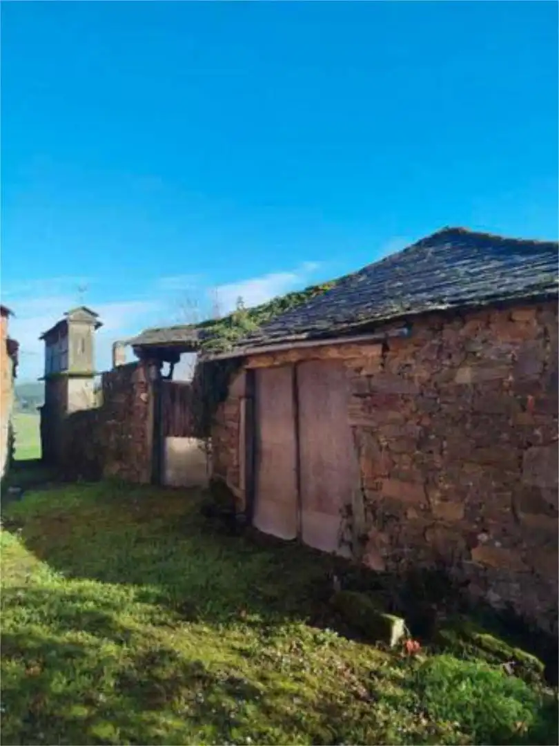 Vista exterior de Casa o chalet en venta en Portomarín con Calefacción, Jardín privado y Terraza