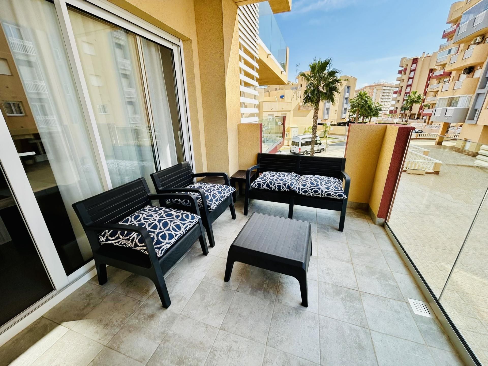 Terrace of Flat for sale in La Manga del Mar Menor  with Air Conditioner, Terrace and Swimming Pool