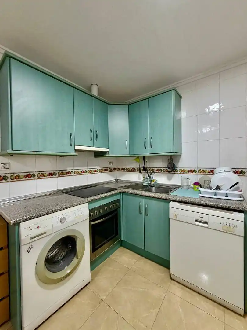 Kitchen of Flat for sale in Torrevieja  with Air Conditioner, Private garden and Furnished