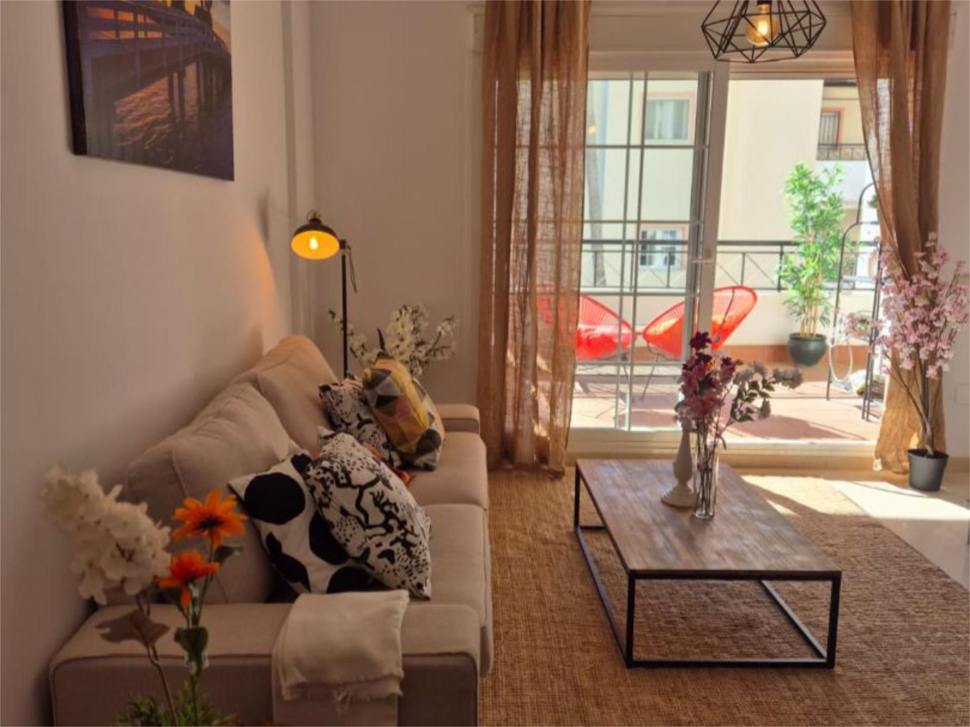 Bedroom of Flat for sale in Marbella  with Air Conditioner, Terrace and Swimming Pool