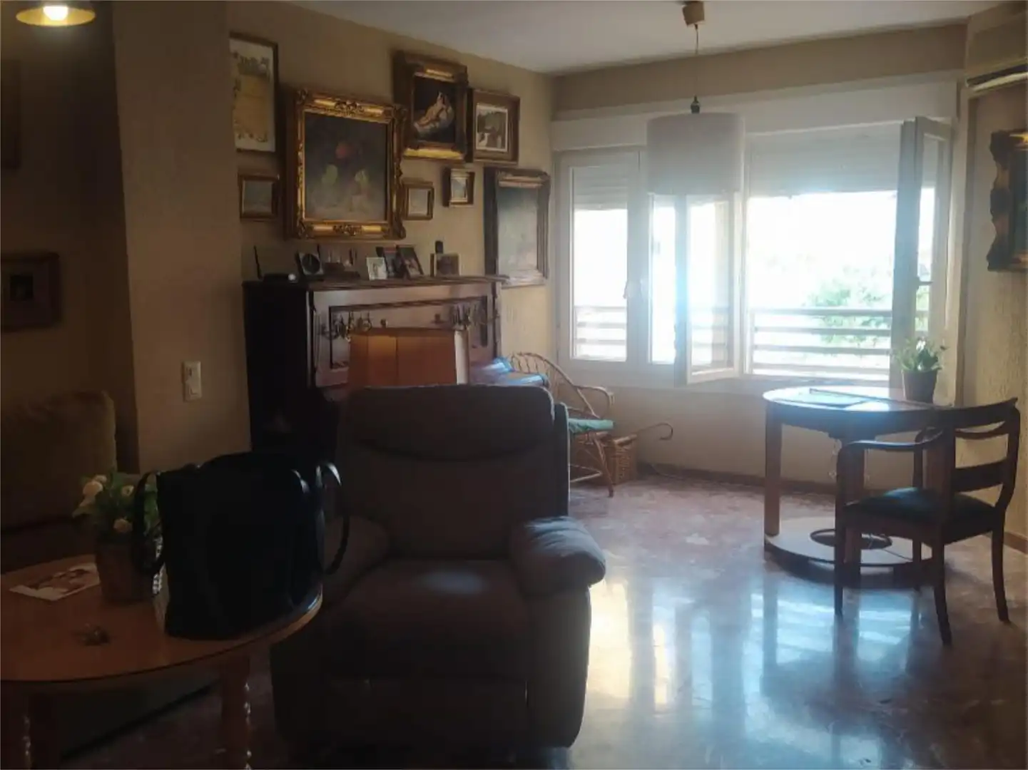 Living room of Flat for sale in  Almería Capital  with Air Conditioner and Balcony