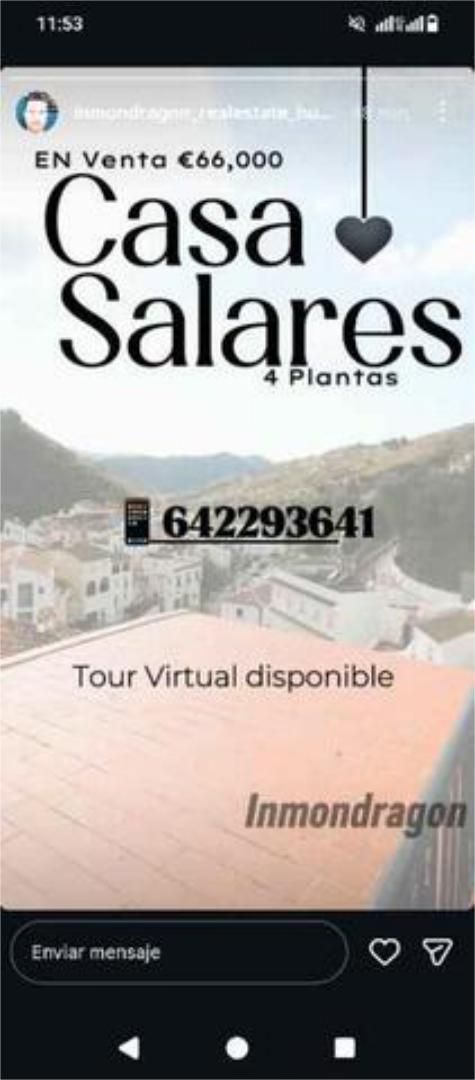 Casa o xalet en venda en Salares