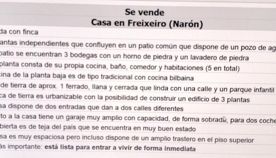 Casa adosada en venda a Rúa Forcas, 8, Piñeiros- Freixeiro, A Coruña - imatge 1 Foto 1 de Casa adosada en venda a Rúa Forcas, 8, Piñeiros- Freixeiro, A Coruña