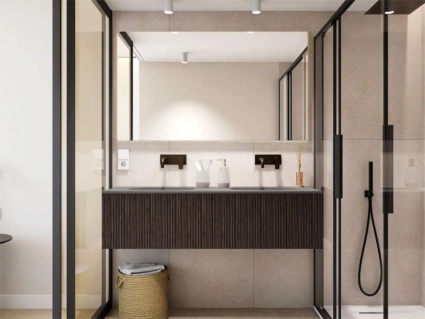 Flat for sale in Calle Reus, 8, Pueblo Español - Coveta Fumá Bathroom of Flat for sale in El Campello with Air Conditioner, Heating and Private garden