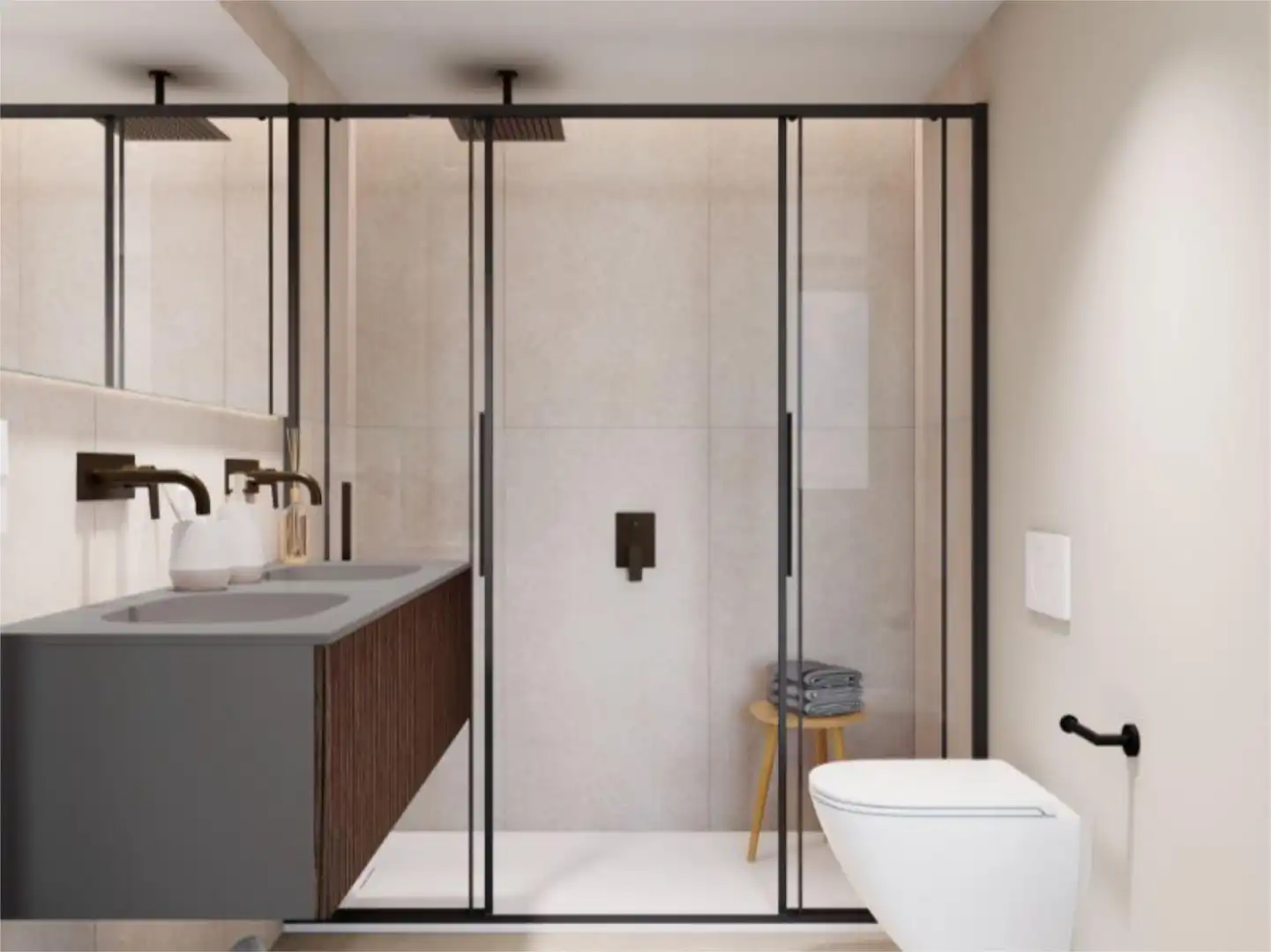 Flat for sale in Calle Reus, 8, Pueblo Español - Coveta Fumá Bathroom of Flat for sale in El Campello with Air Conditioner, Heating and Private garden