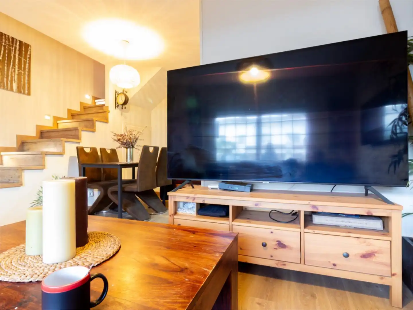 Piso en venta en Passeig Dels Tarongers, 18, Bellamar Sala de estar de Piso en venta en Castelldefels con Aire acondicionado, Terraza y Piscina
