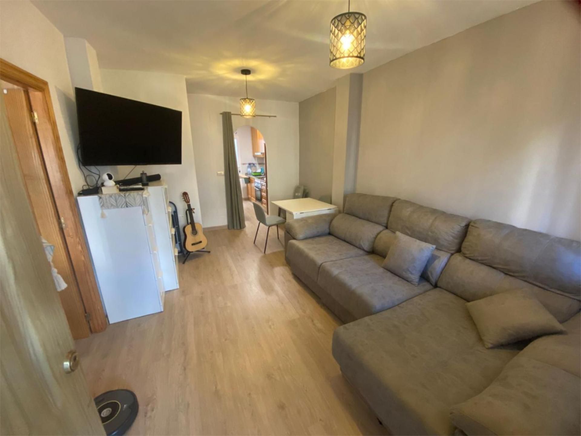 Flat for sale in Calle Pamplona, 46, Castalla Living room of Flat for sale in Castalla with Air Conditioner, Private garden and Parquet flooring