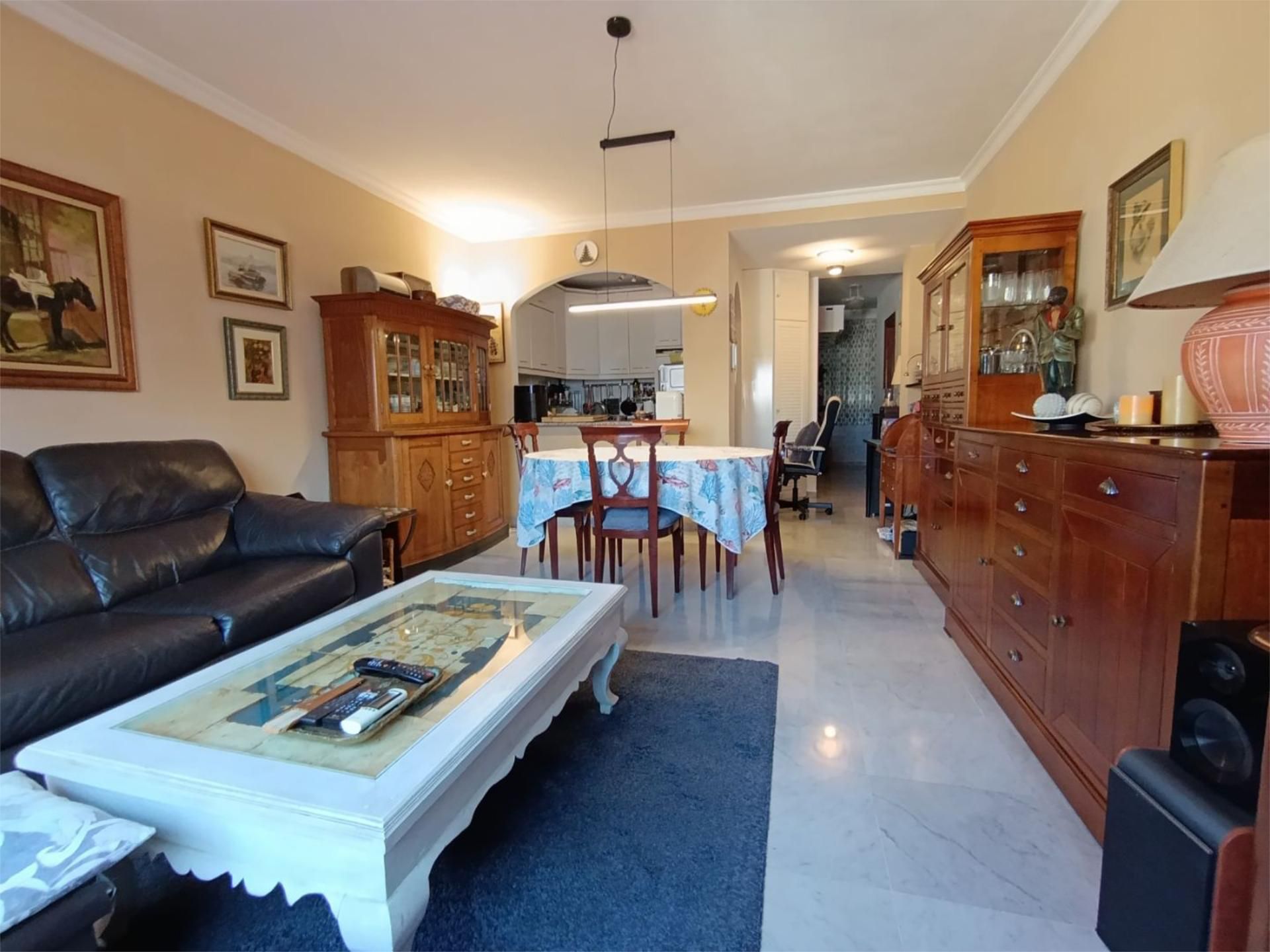 Sala d'estar de Pis en venda en Málaga Capital amb Aire condicionat i Balcó