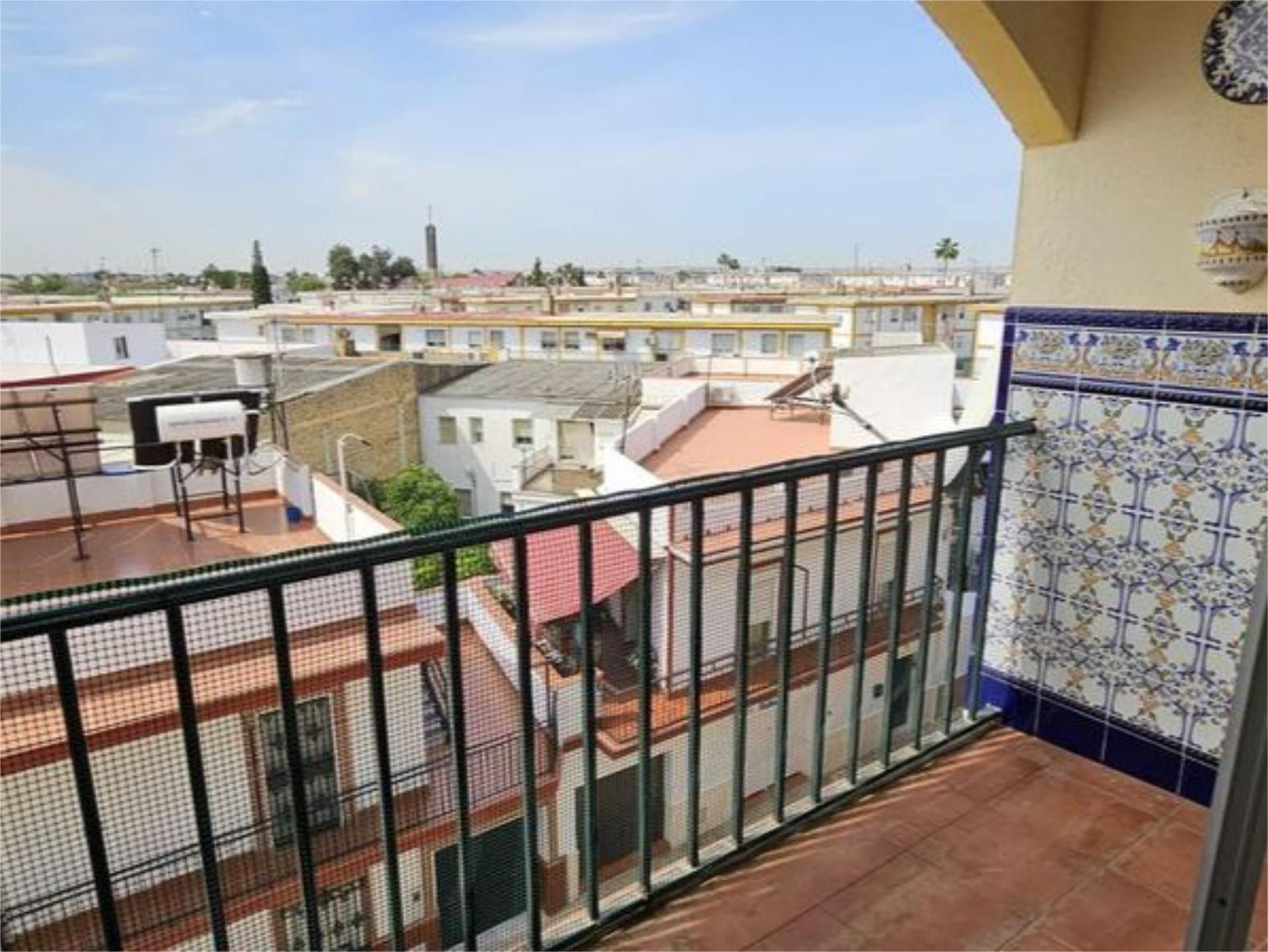 Terrasse von Wohnung miete in La Rinconada mit Klimaanlage, Heizung und Privatgarten