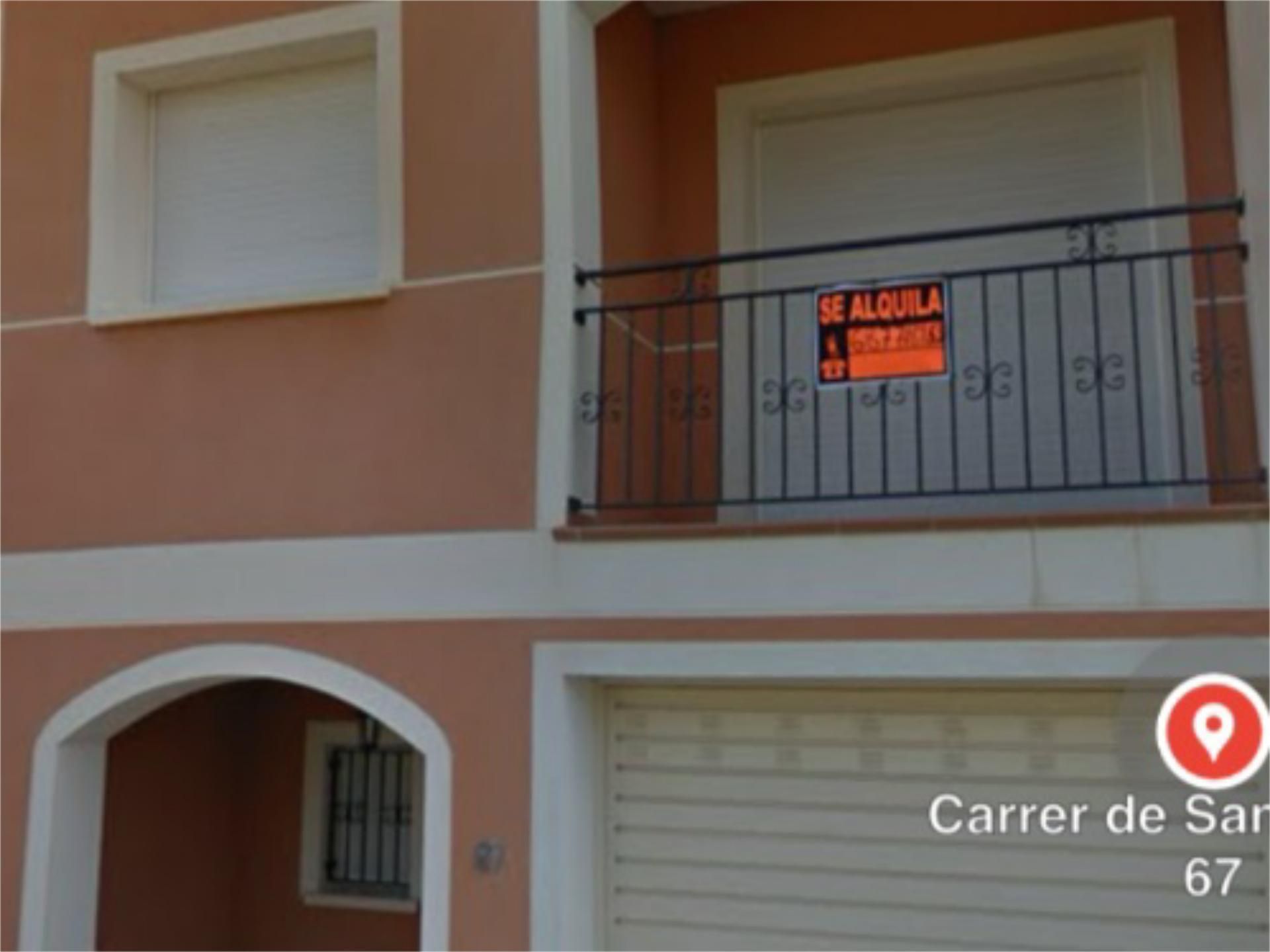 Exterior view of Single-family semi-detached for sale in Sant Jaume dels Domenys  with Air Conditioner, Terrace and Balcony
