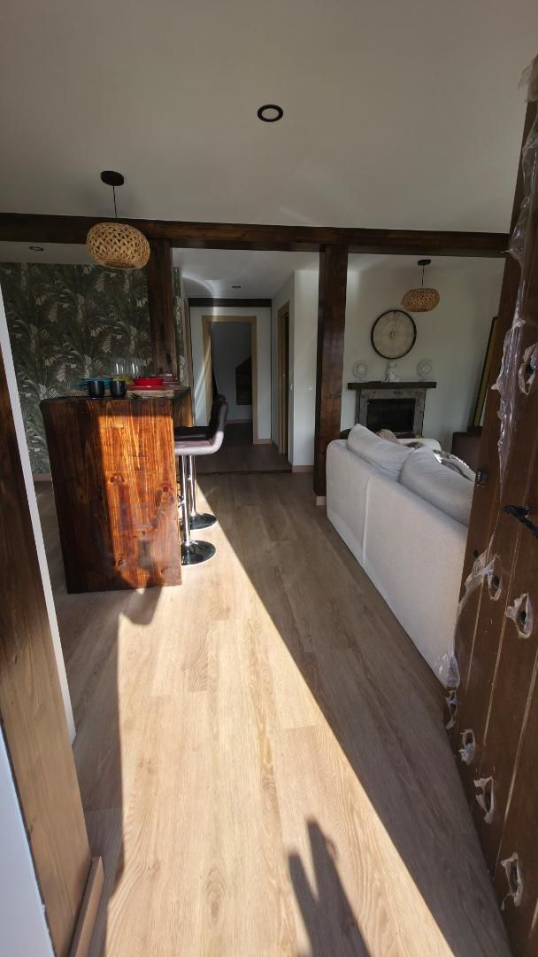 Living room of Flat for sale in Santander  with Heating, Private garden and Parquet flooring