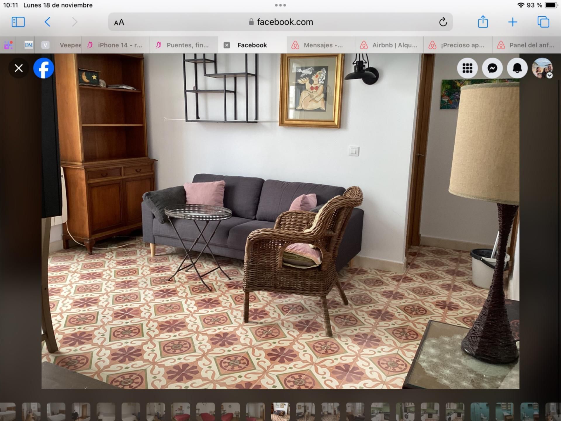 Pis de lloguer a Calle Torre, 20, Centro Histórico Sala d'estar de Pis de lloguer en Cádiz Capital amb Calefacció, Parquet i Moblat