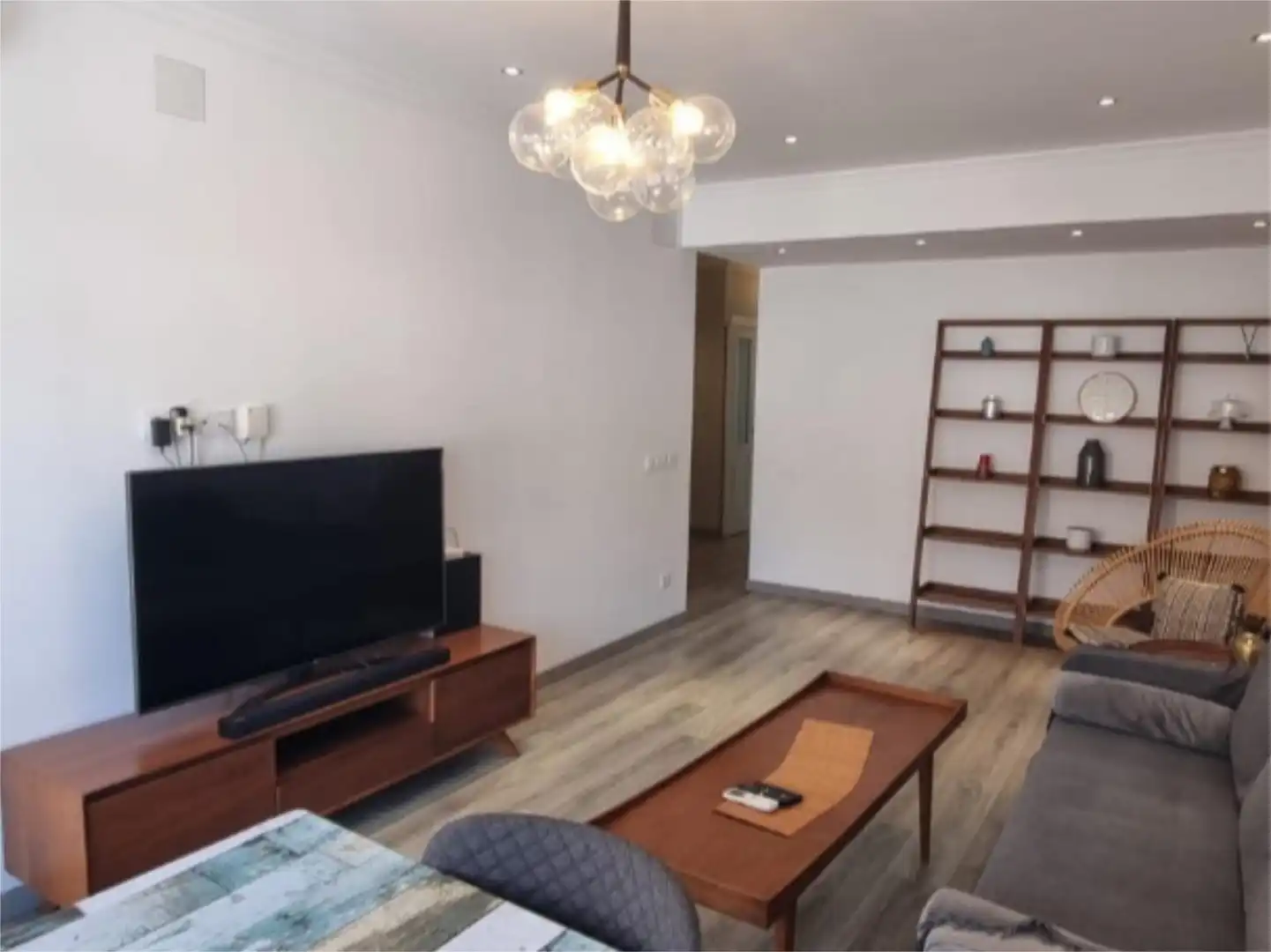 Sala de estar de Piso en venta en Calpe / Calp con Aire acondicionado, Calefacción y Parquet