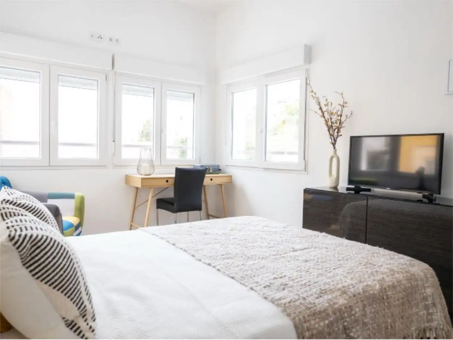 Wohnung zum Verkauf in Calle Conde de Ureña, 5, Conde de Ureña Schlafzimmer von Wohnung zum Verkauf in Málaga mit Klimaanlage, Heizung und Privatgarten