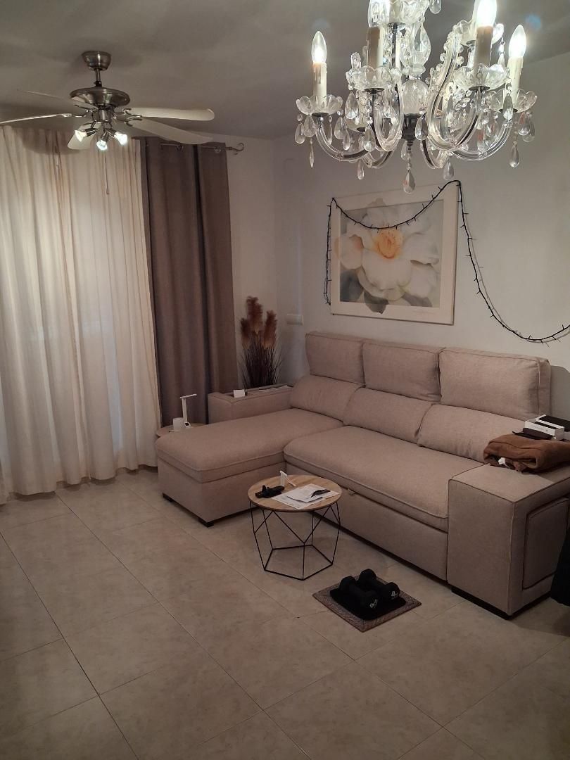 Living room of Flat to rent in Villajoyosa / La Vila Joiosa  with Air Conditioner, Heating and Private garden