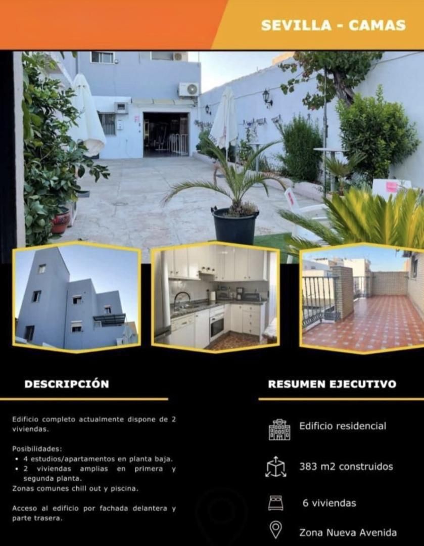 Vista exterior de Casa o xalet en venda en Camas amb Aire condicionat, Terrassa i Piscina