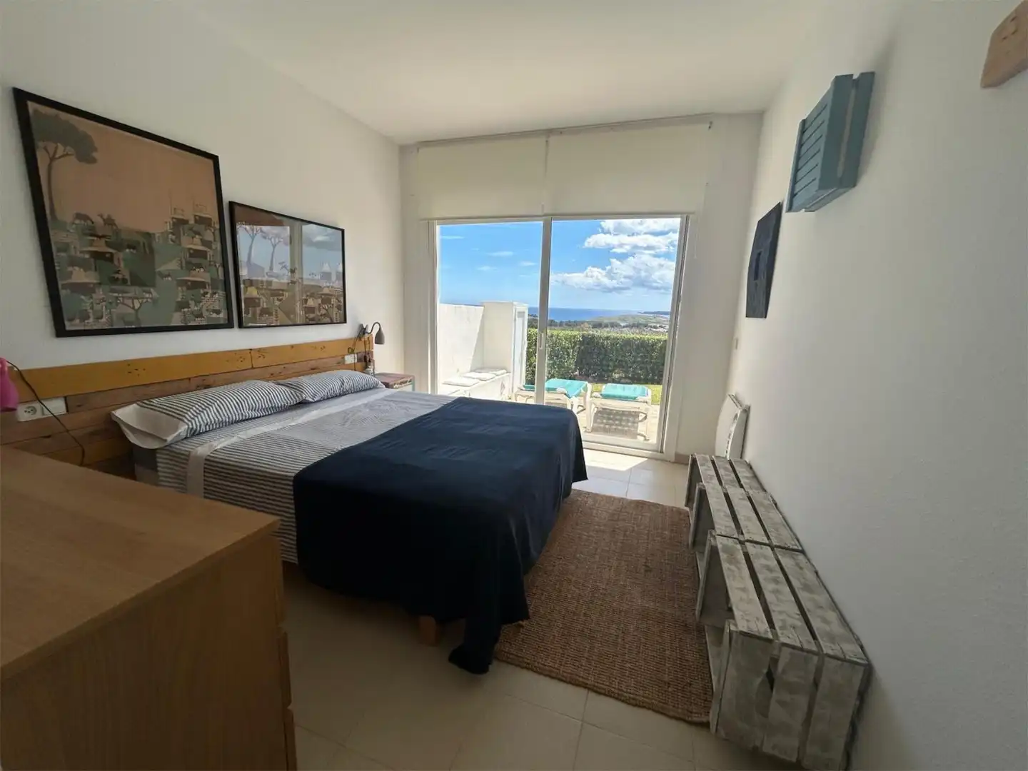Schlafzimmer von Wohnung zum Verkauf in Es Mercadal mit Klimaanlage, Privatgarten und Terrasse